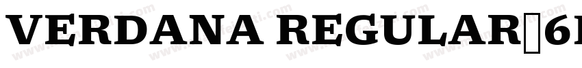VERDANA REGULAR，6PT字体转换